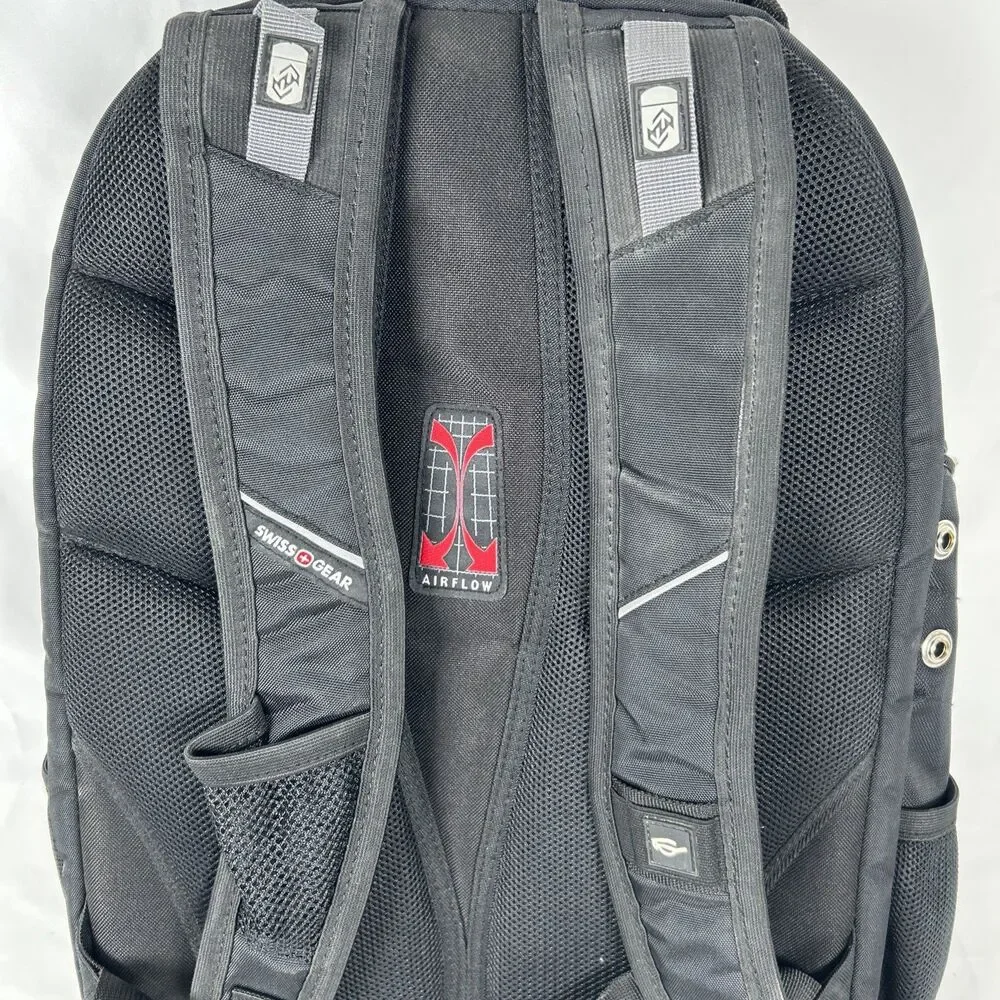 SwissGear 1900 ScanSmart TSA Laptop Backpack Black Custom Patch 4-H Auctioneer